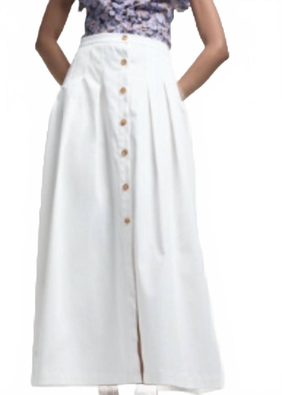 NEW KIKA VARGAS rebecca skirt in white